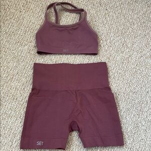 Mauve Women's Shorts and Top